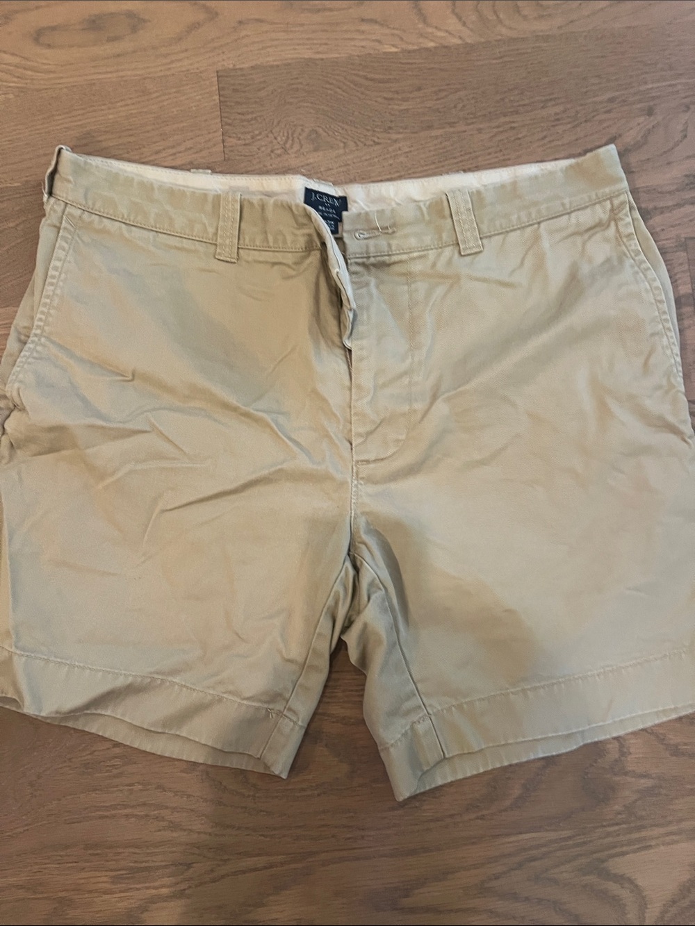 J. Crew Tan Flat Front Chino Shorts